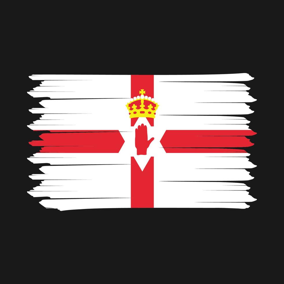 Northern Ireland Flag Brush vector