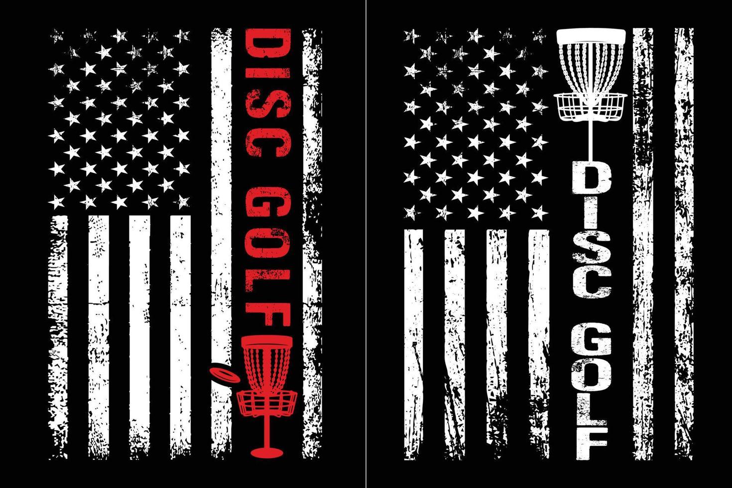 Disc Golf Flag Design vector