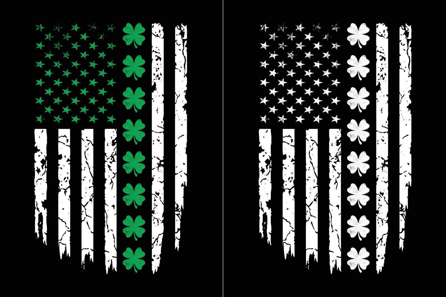 St. Patrick's Day 4th Of July Design vector