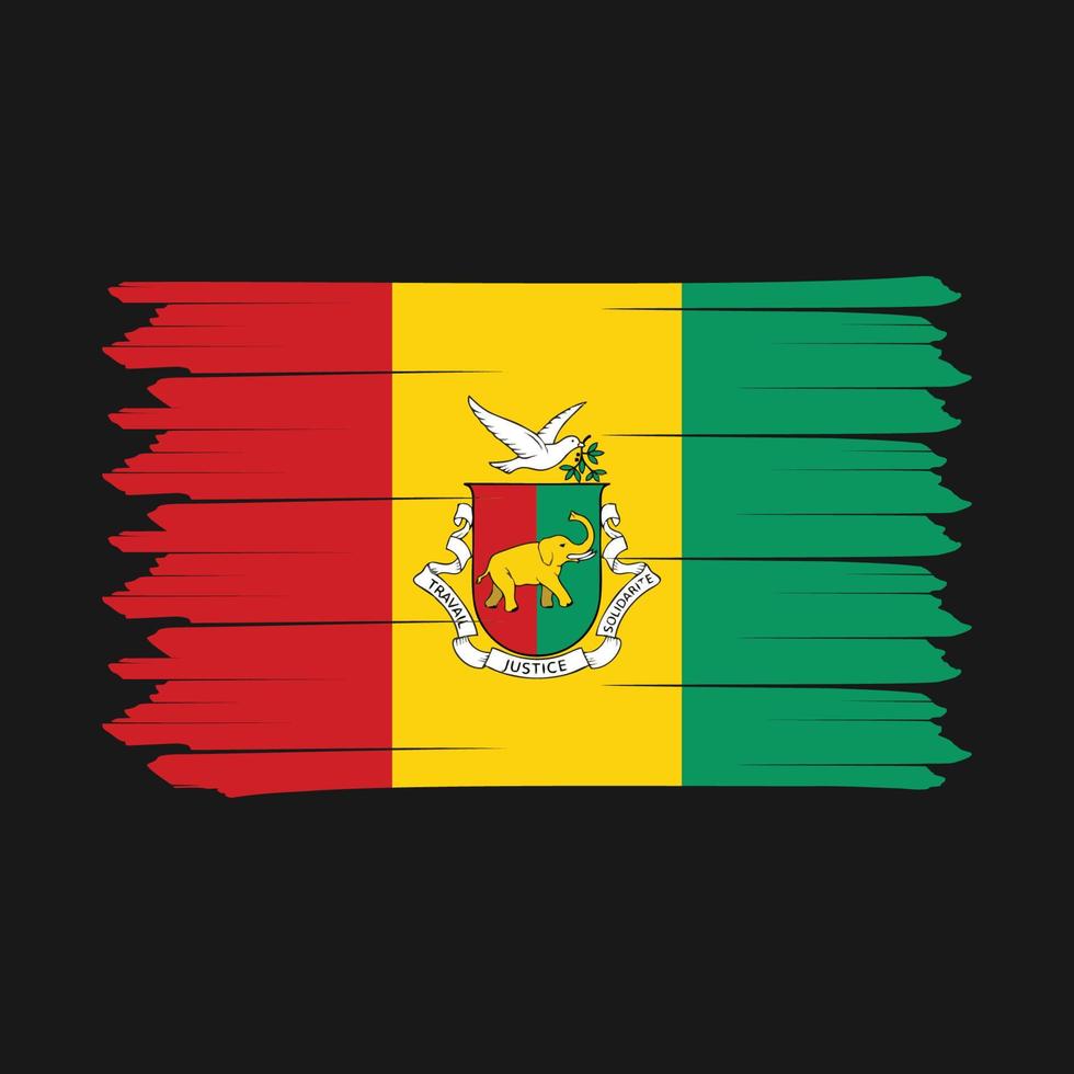 Guinea Flag Brush vector