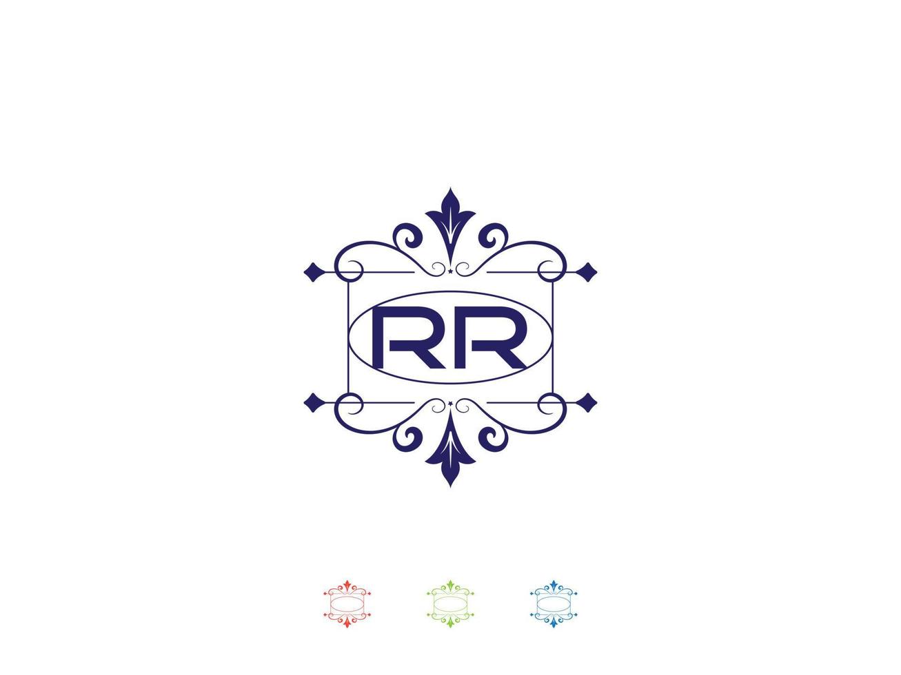 Monogram Rr Luxury Logo, Unique RR Logo Letter Design vector