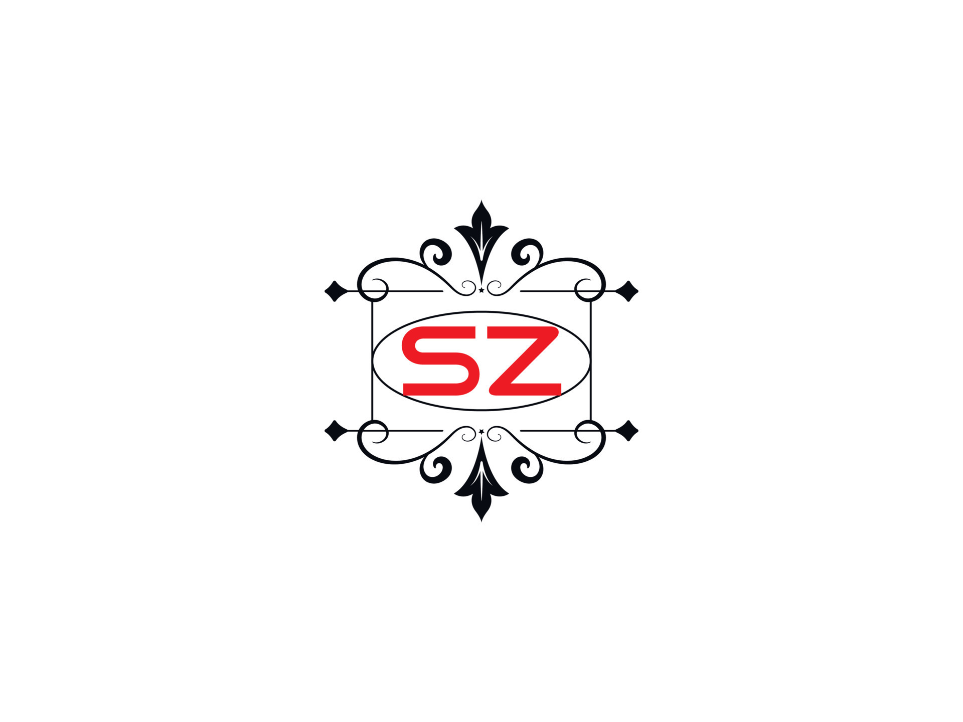 Alphabet Sz Logo Image, Creative SZ Luxury Letter Logo Icon Vector ...
