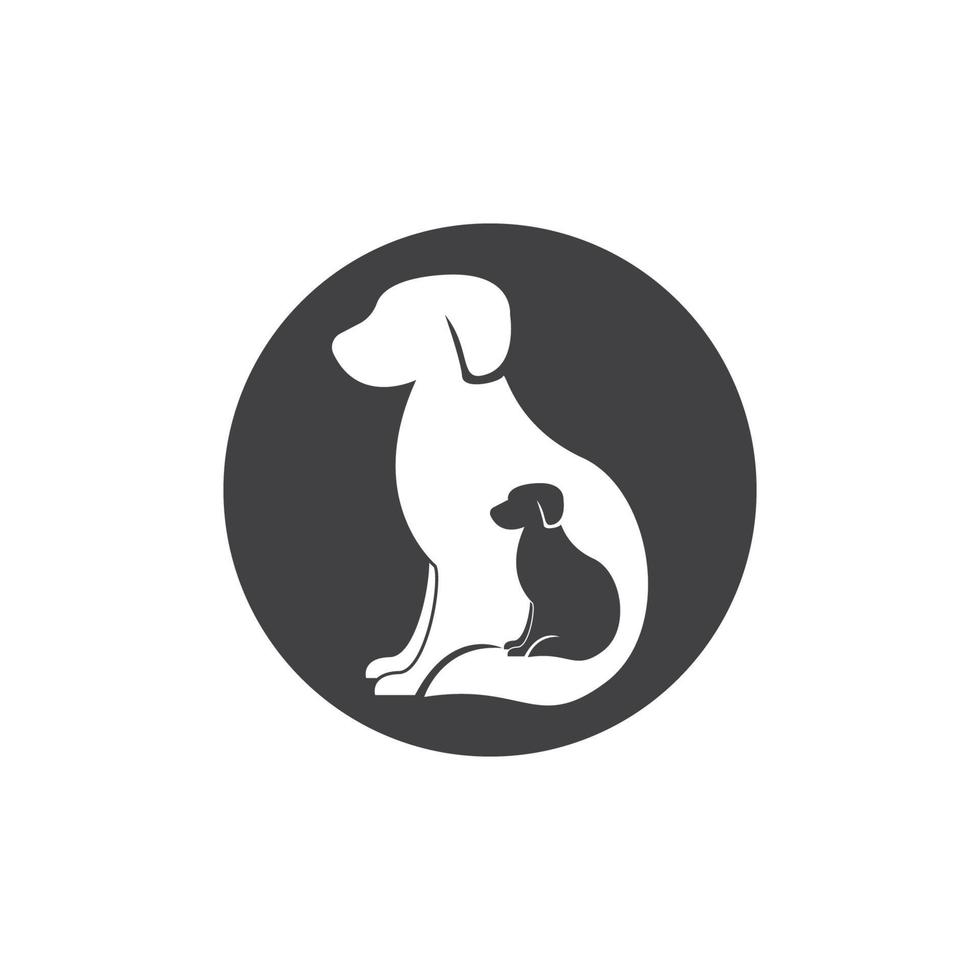 Pet Shop Silhouette Logo Vector Illustration