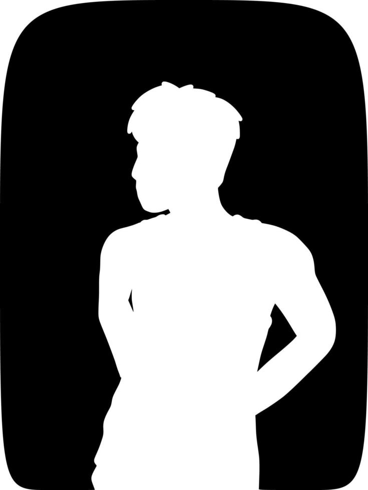 vector illustration of man shape