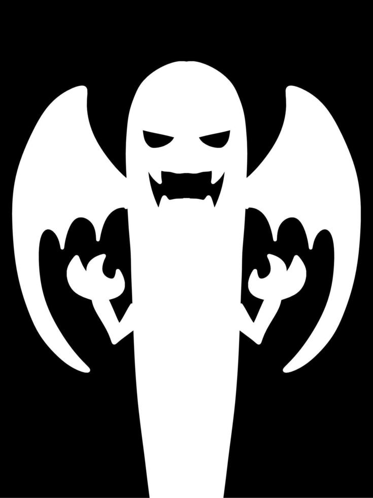 vector illustration of evil monster