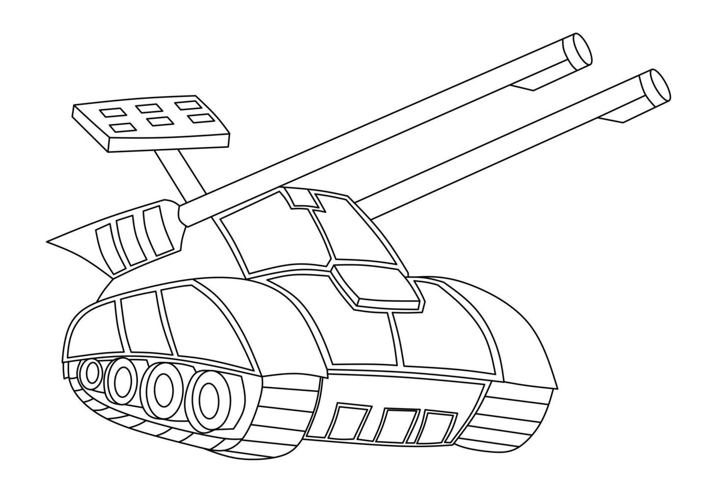 cartoon fighter car for coloring book vector
