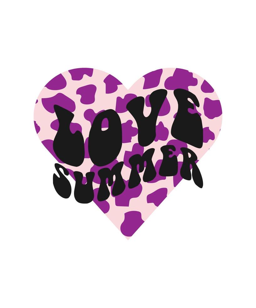 LOVE SUMMER LETTERING QUOTE FOR T SHIRT DESIGN vector