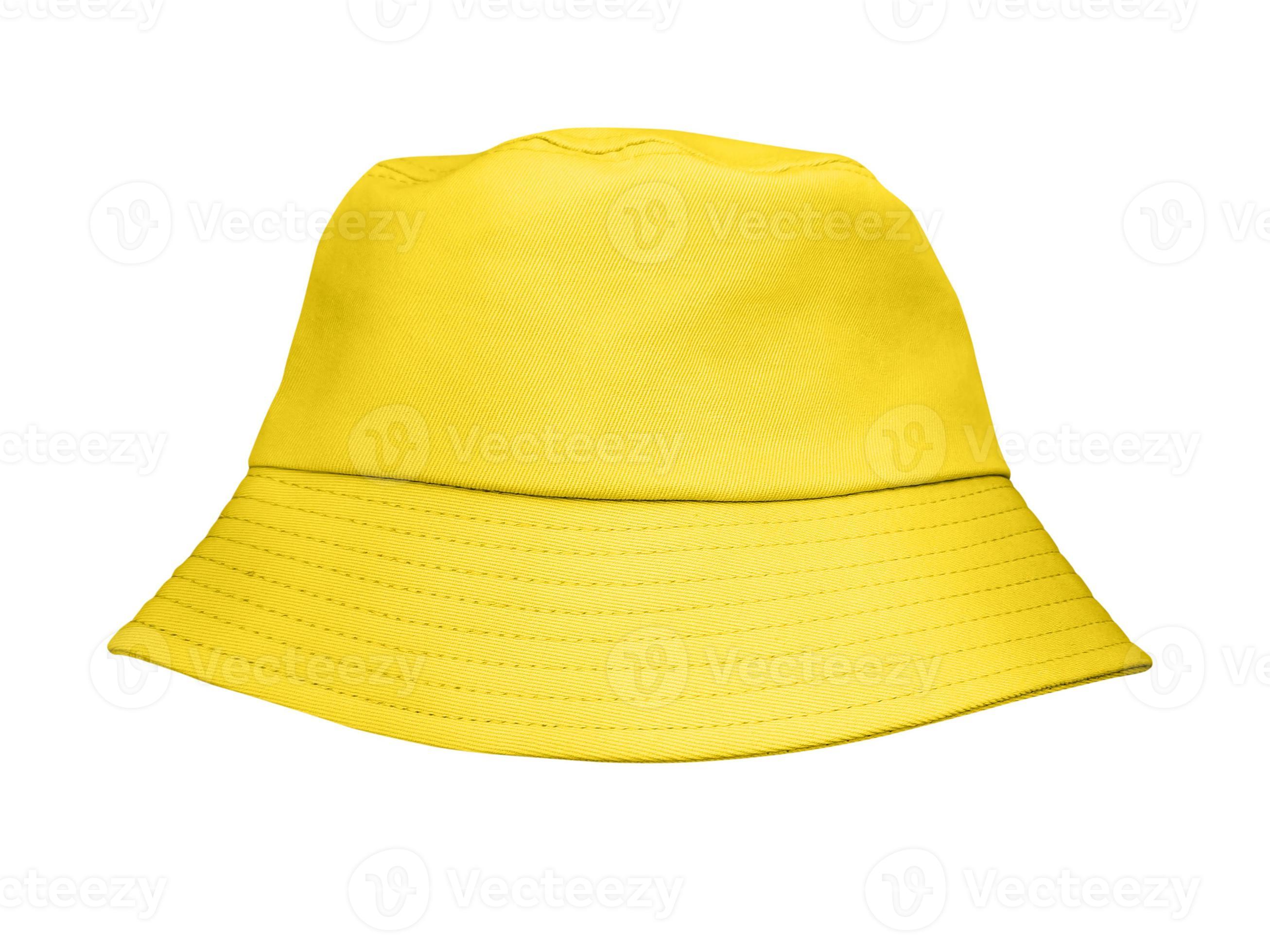 Yellow bucket hat isolated on white background 17684624 Stock Photo at