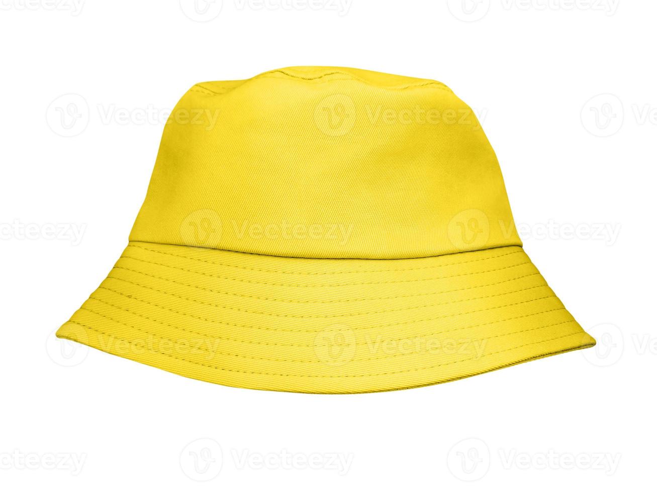 Yellow bucket hat isolated on white background 17684624 Stock Photo at