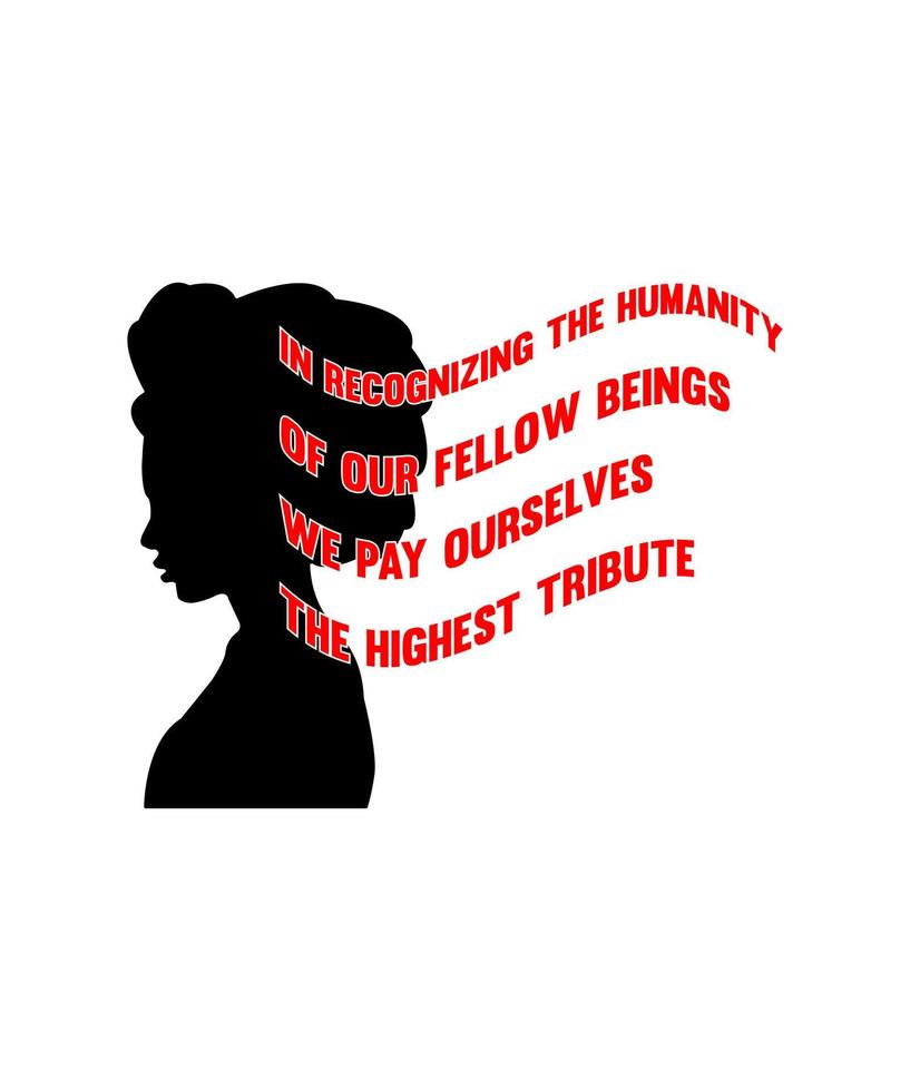 BLACK HISTORY MONTH TYPOGRAPHY LETTERING QUOTE FOR T SHIRT DESIGN vector