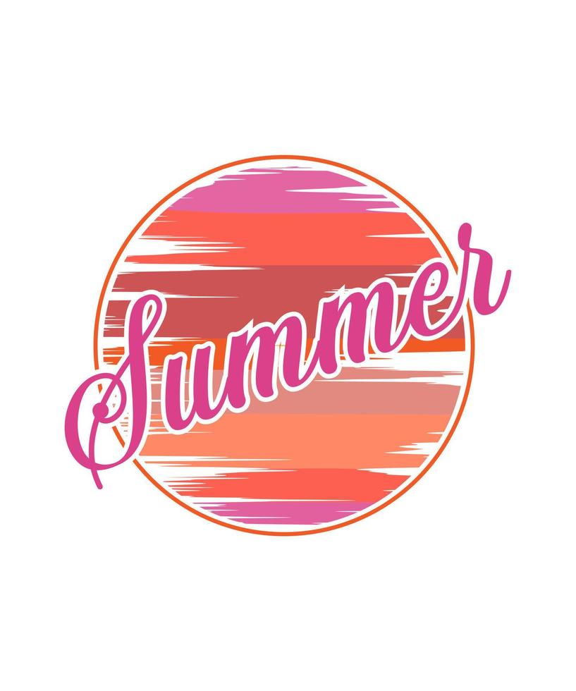 SUMMER VECTOR T SHIRT DESIGN