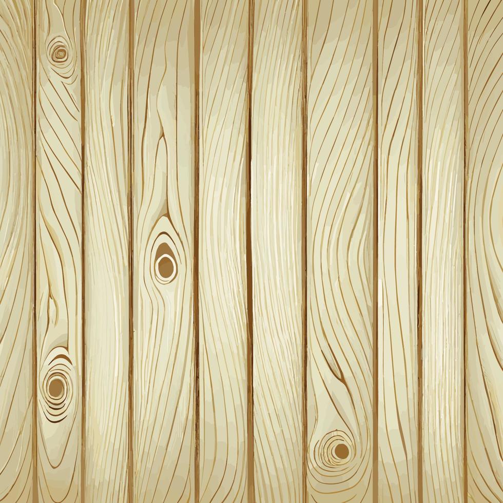 Light wood texture with knots, plank background - Vector