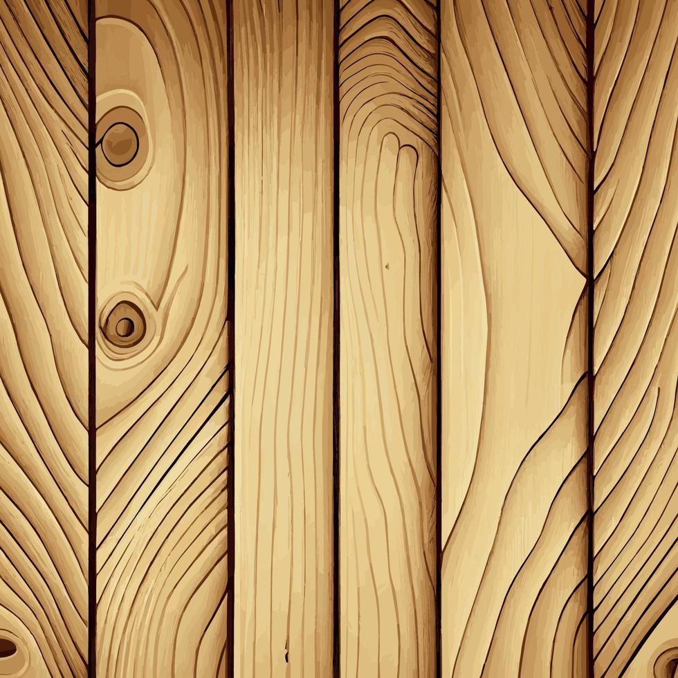 textura de madera clara con nudos, fondo de tablón - vector