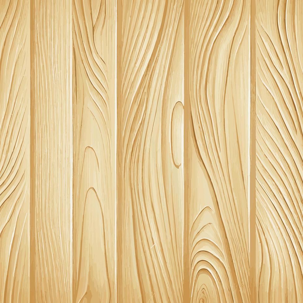 Light wood texture with knots, plank background - Vector