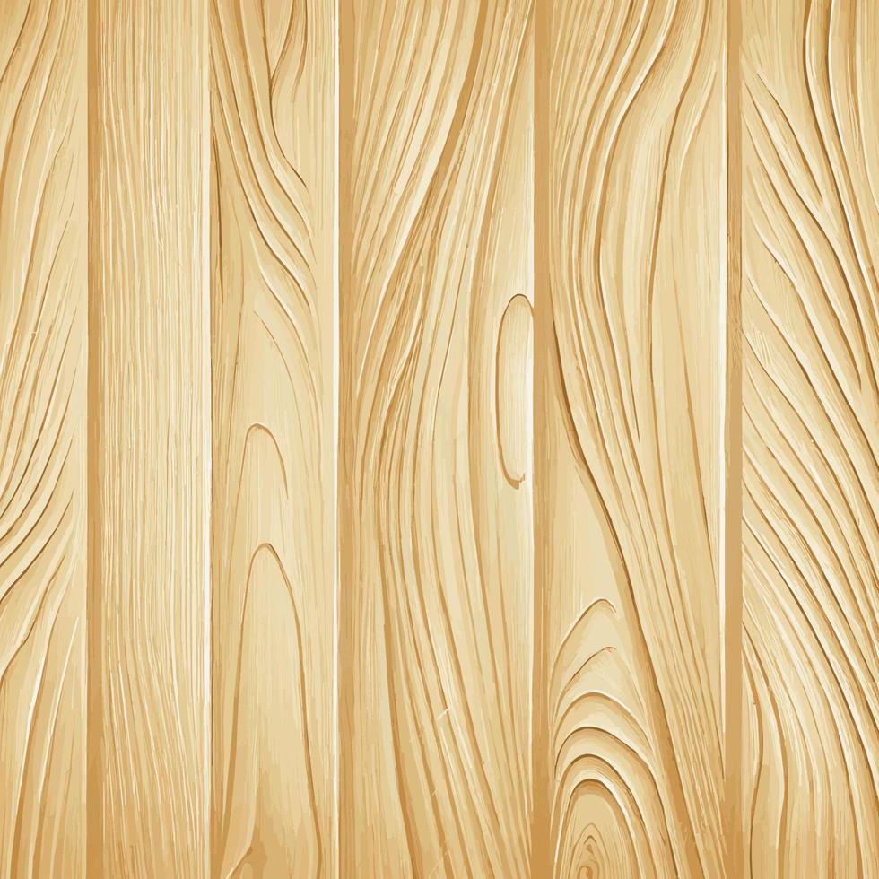 textura de madera clara con nudos, fondo de tablón - vector