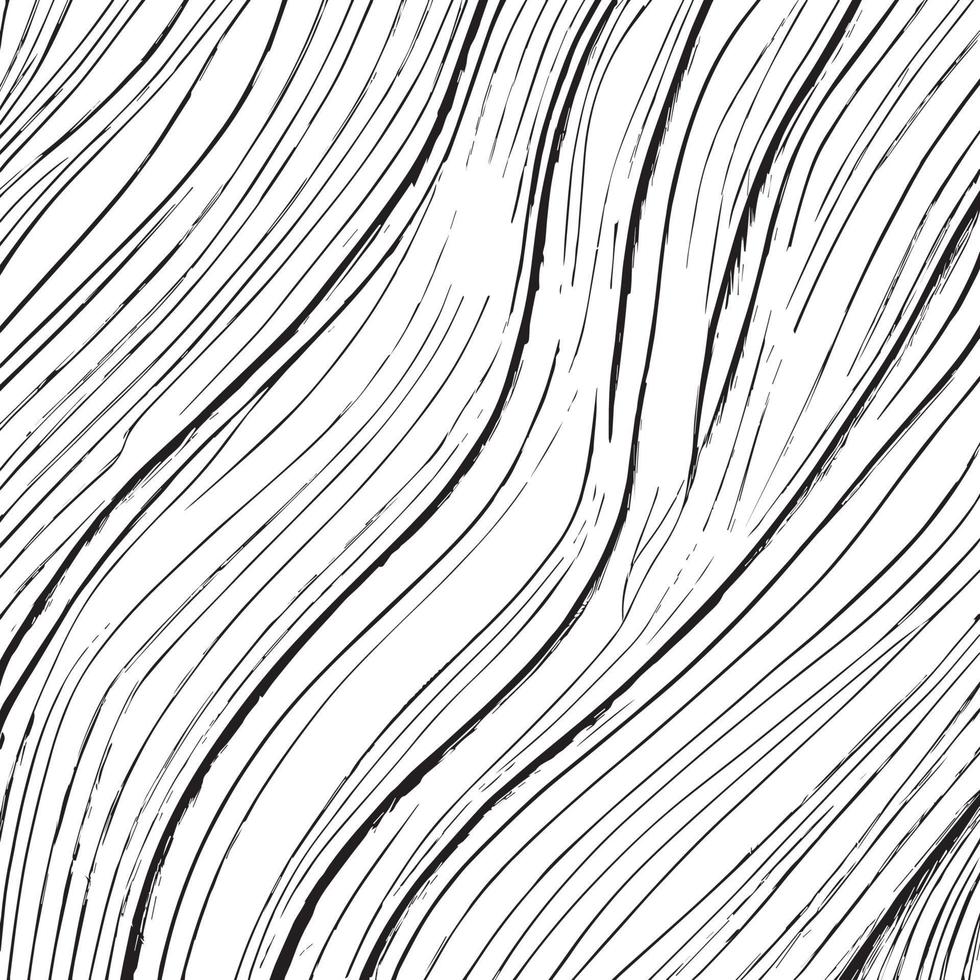 Light wood texture background with knots, black and white drawing - Vector