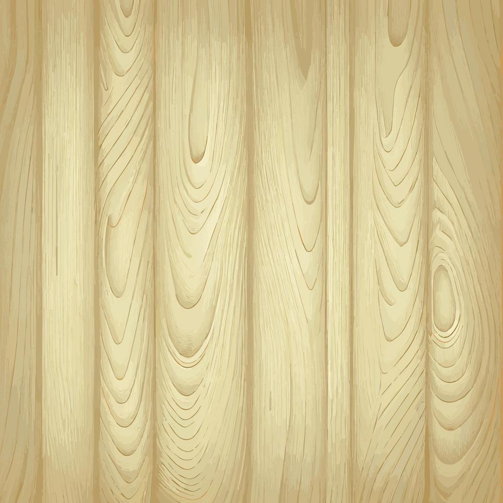 Light wood texture with knots, plank background - Vector