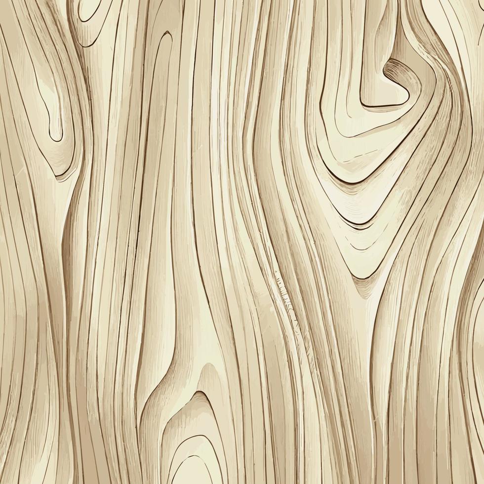 Light wood texture background with knots - Vector