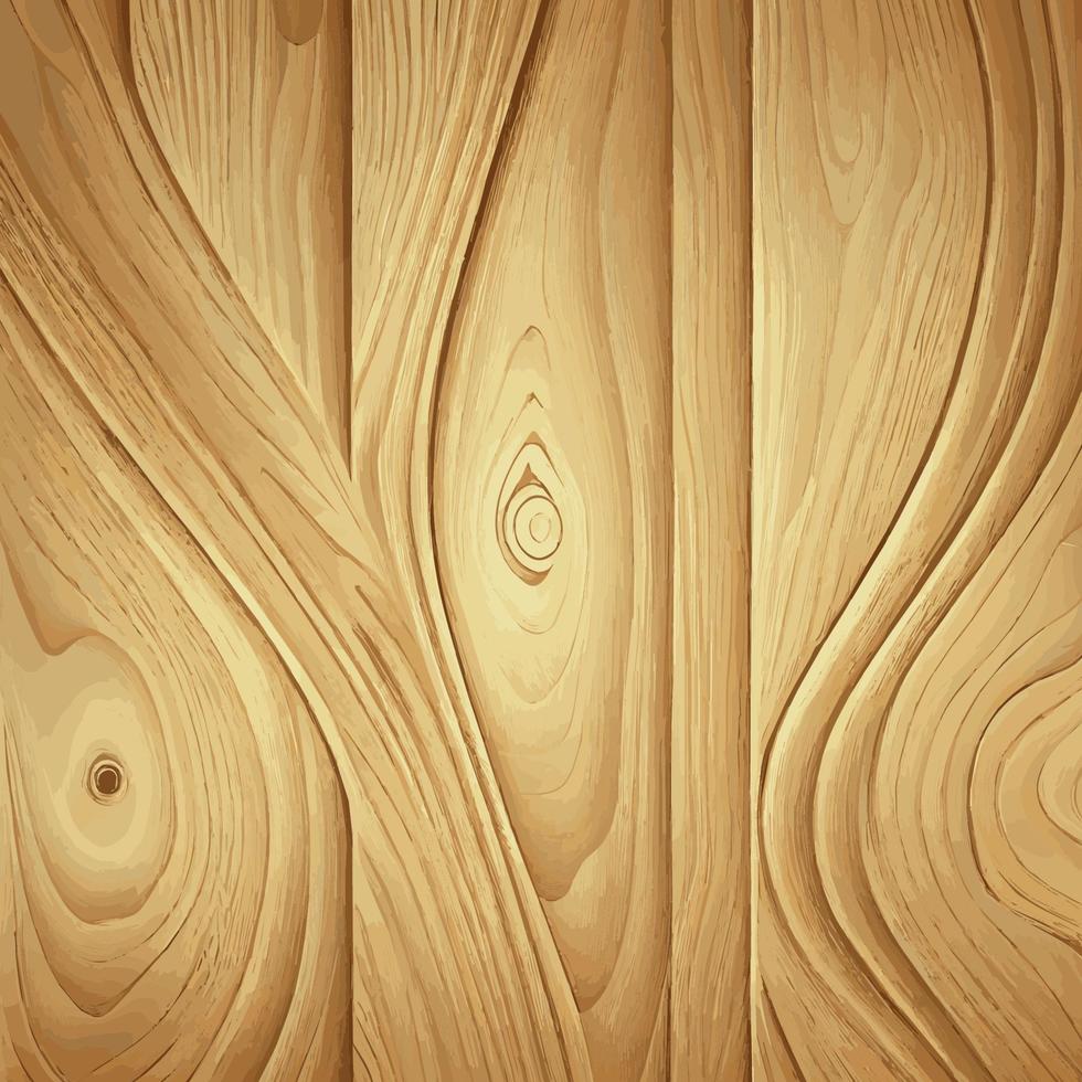 Light wood texture background with knots - Vector