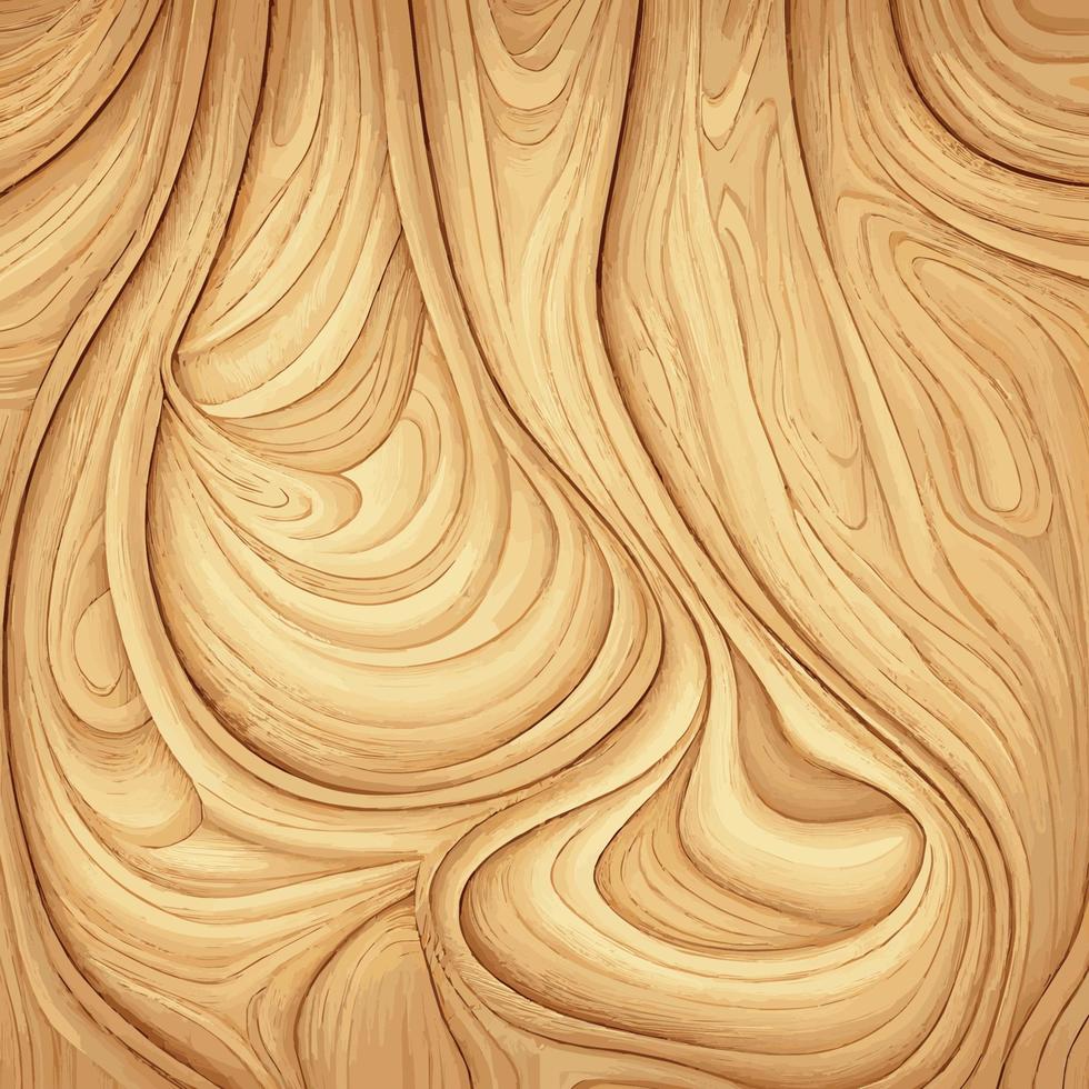 Light wood texture background with knots - Vector