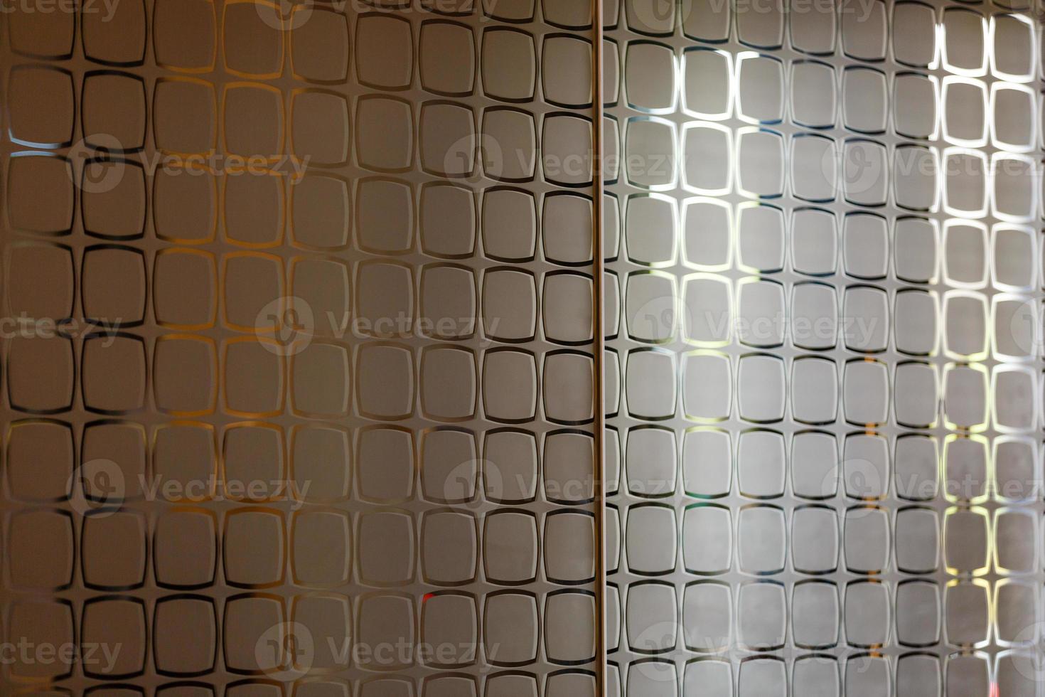 Bathroom mirror grain wet Filter silver shade Geometric pattern on the mirror photo