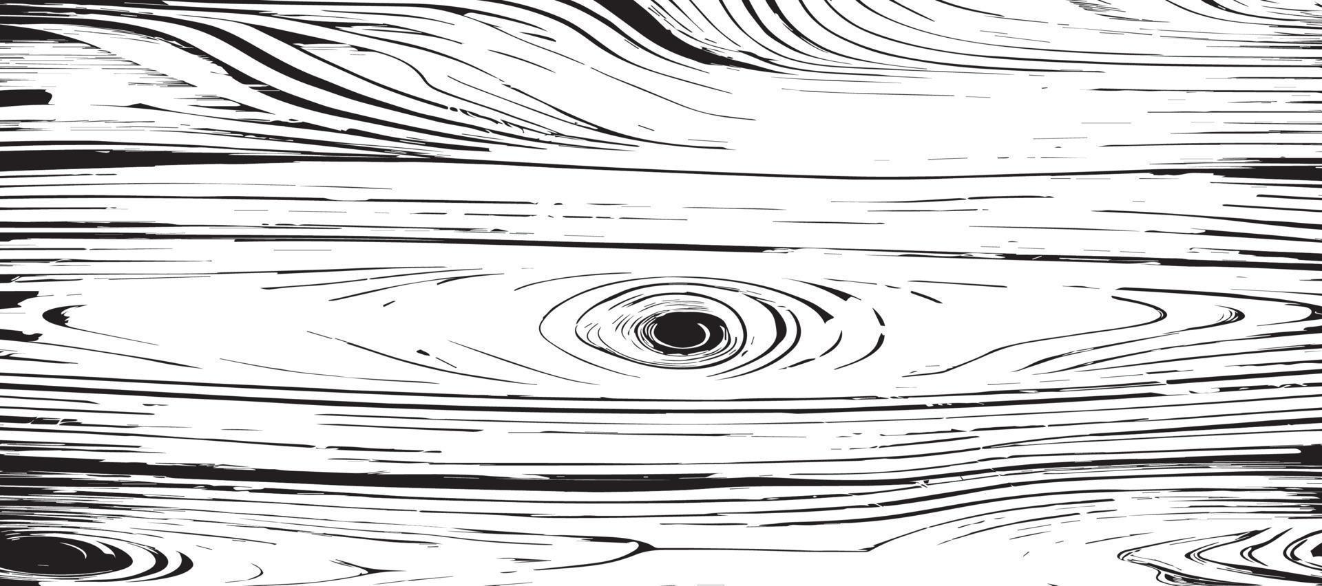 fondo de textura de madera clara con nudos, dibujo en blanco y negro - vector