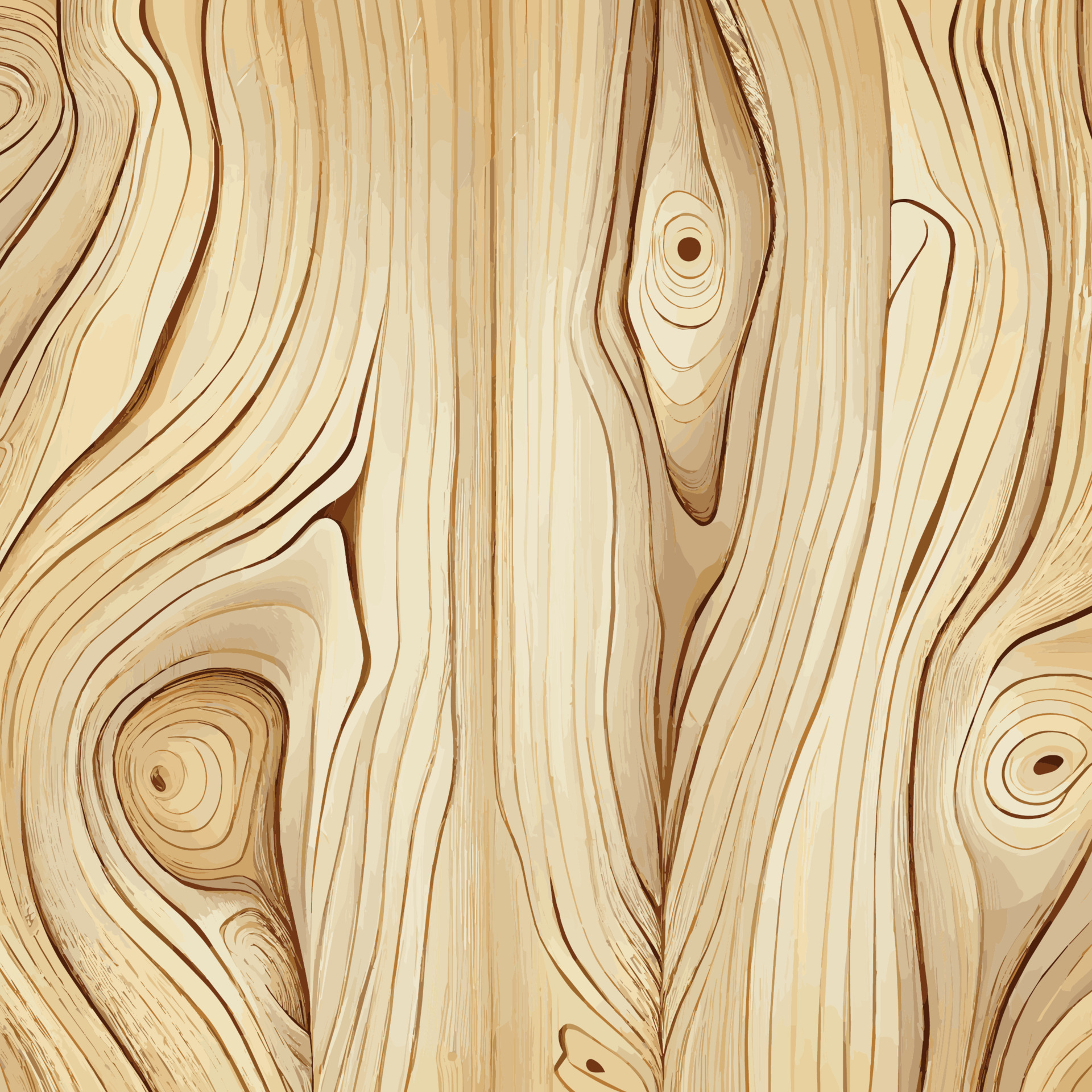 Light wood texture background with knots Vector 17685307 Vector Art