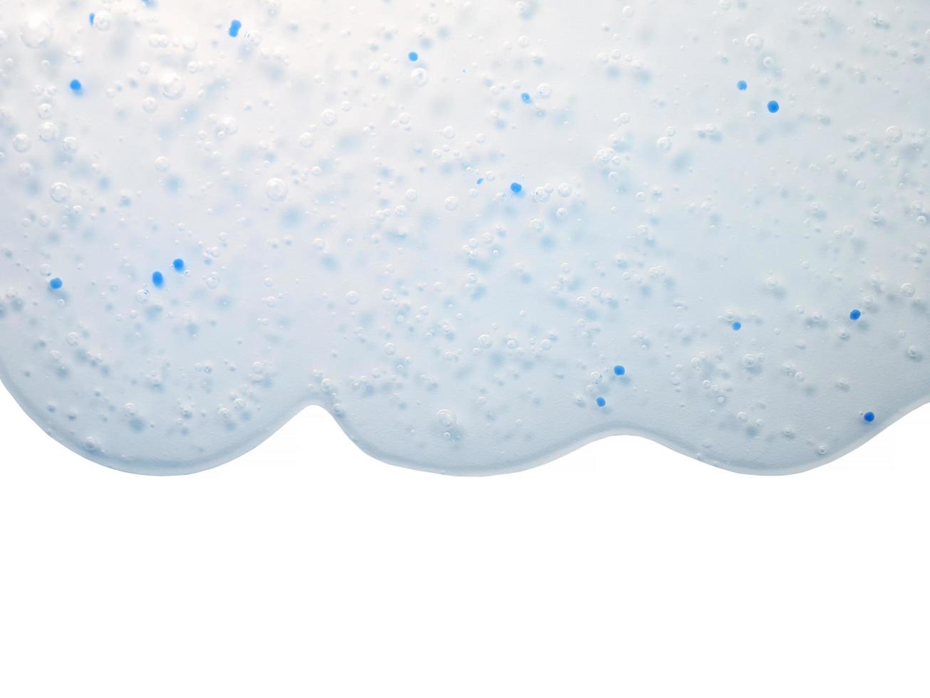 Gel with oxygen bubbles. Abstract transparent liquid background. Antibacterial gel, hyaluronic acid. macro close-up photo