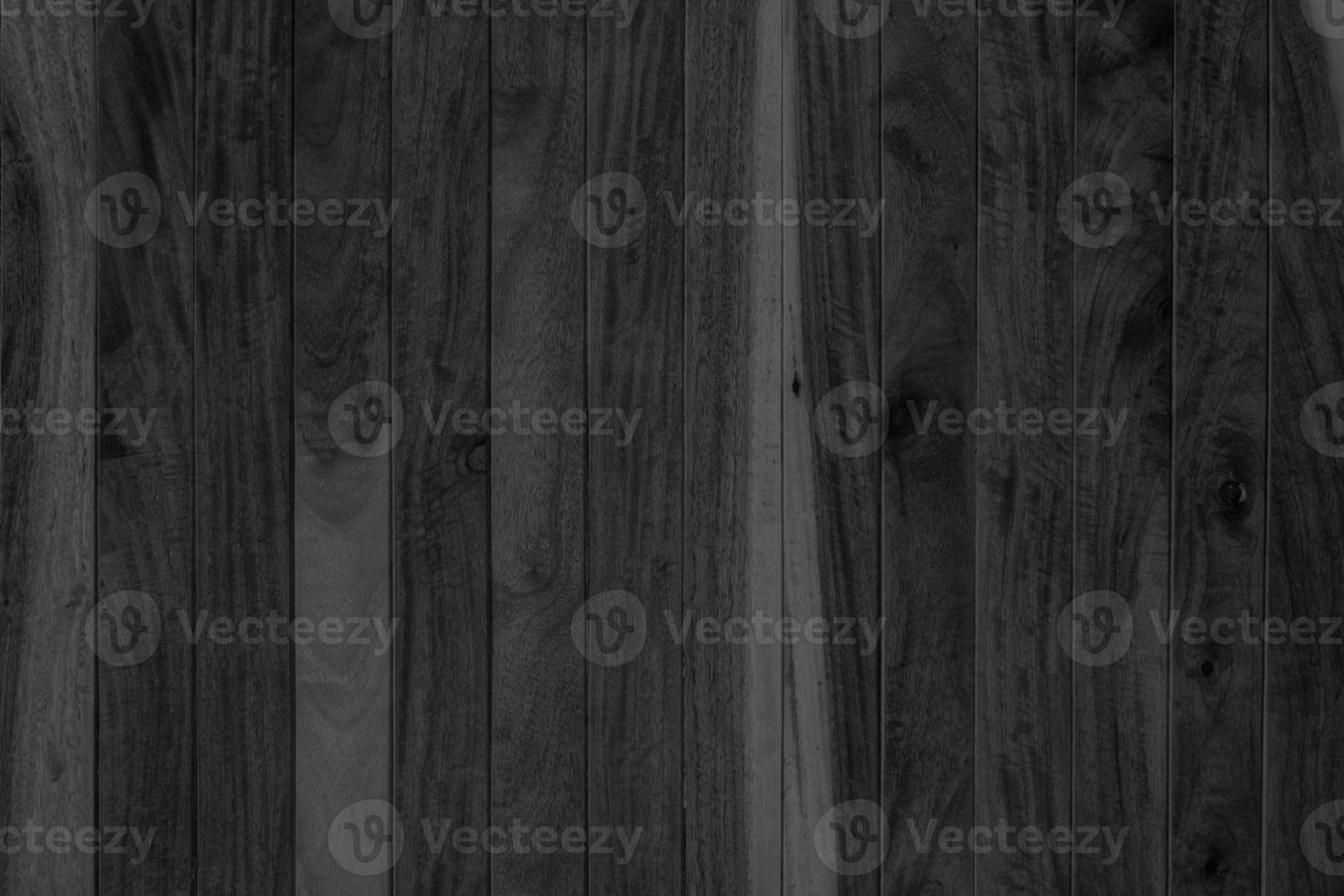 fondo de mesa negro de madera vista superior de textura oscura, tabla de suelo gris de lujo en blanco para el diseño foto