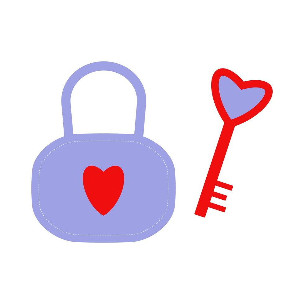 Happy Valentine day icon in flat minimalistic style EPS10 vector