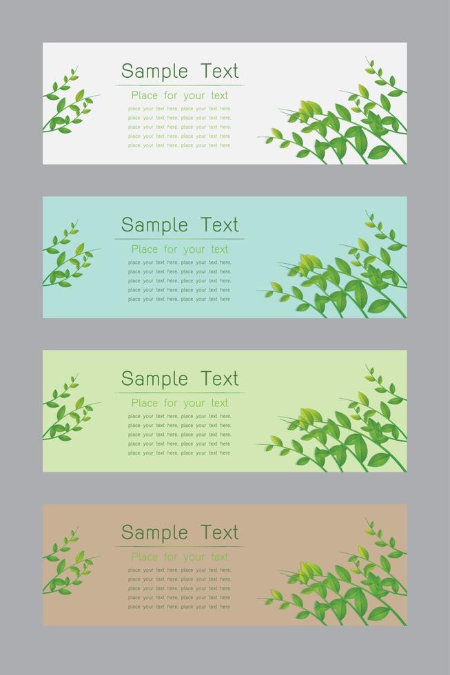 natural design template vector background