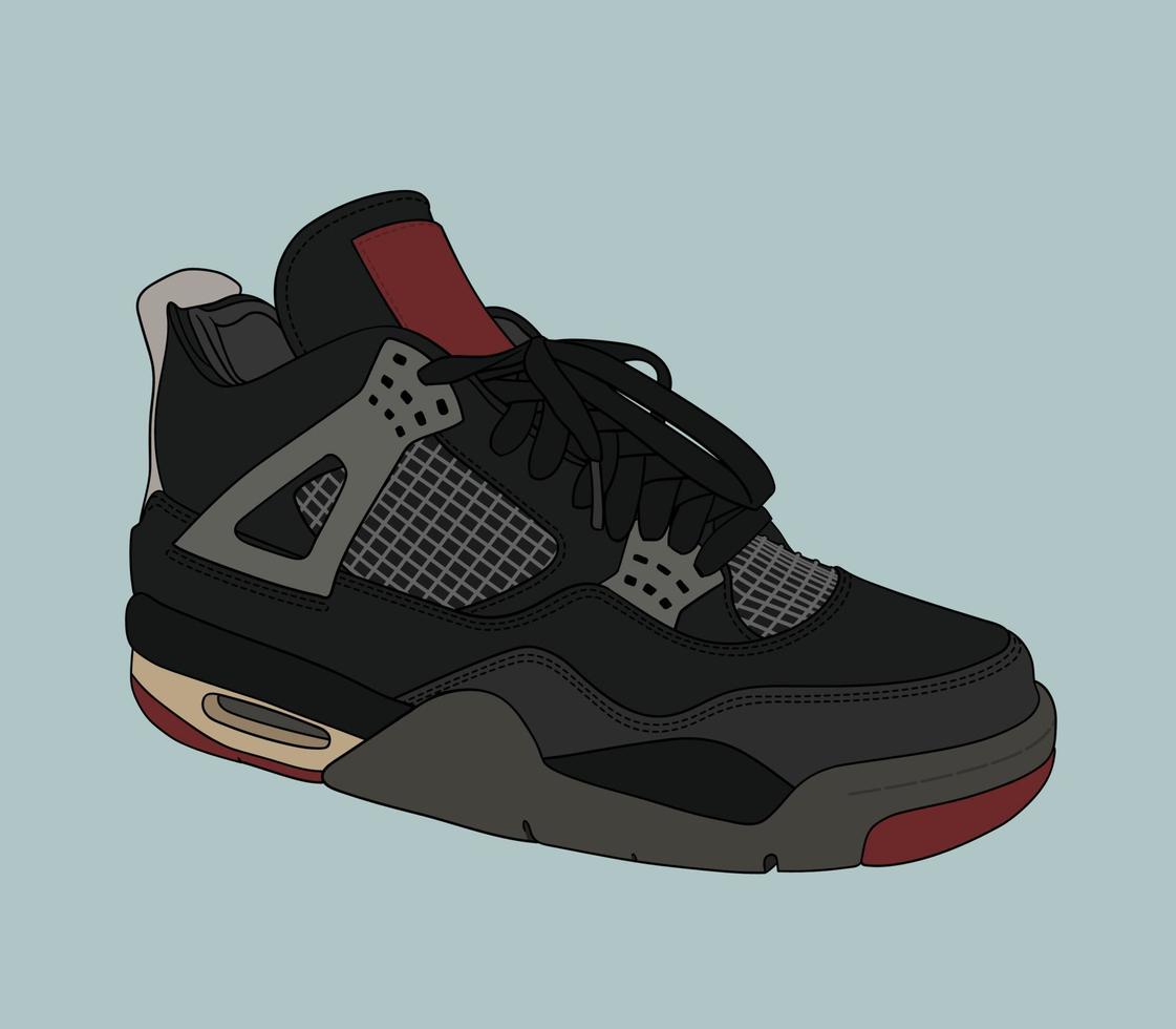 The Most Famous Basketball Shoes vector