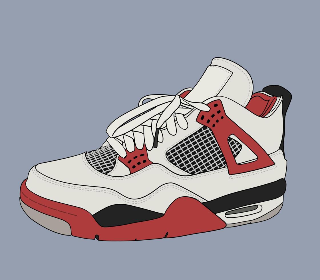 The Most Famous Basketball Shoes vector