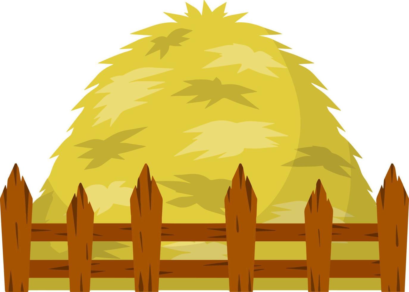 Sheaf of wheat ears. Rural crop. Autumn rustic element. Cartoon flat illustration. Bunch of harvest haystack vector