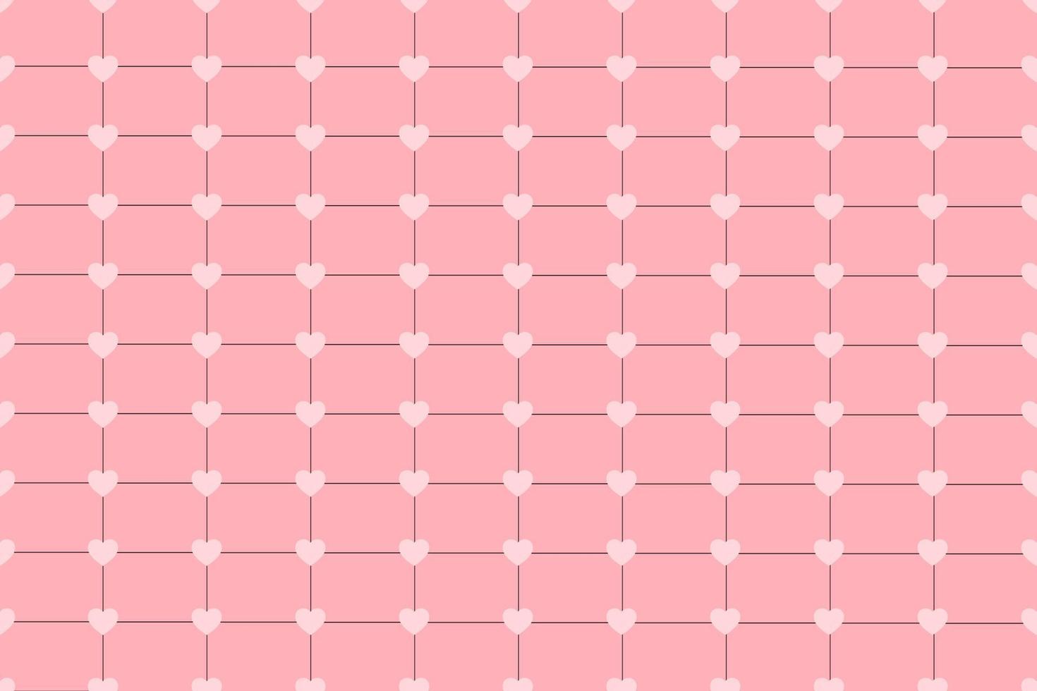 Vector illustration heart pattern lover pink background,Striped heart shape pattern abstract