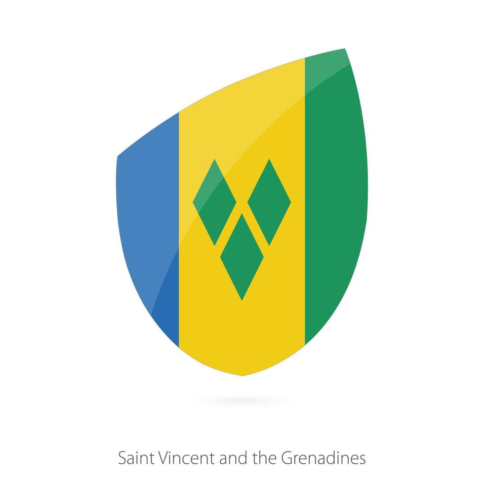 Flag of Saint Vincent and the Grenadines. vector