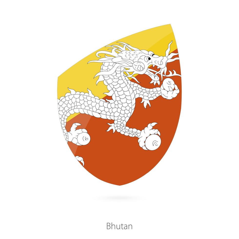 Flag of Bhutan. vector