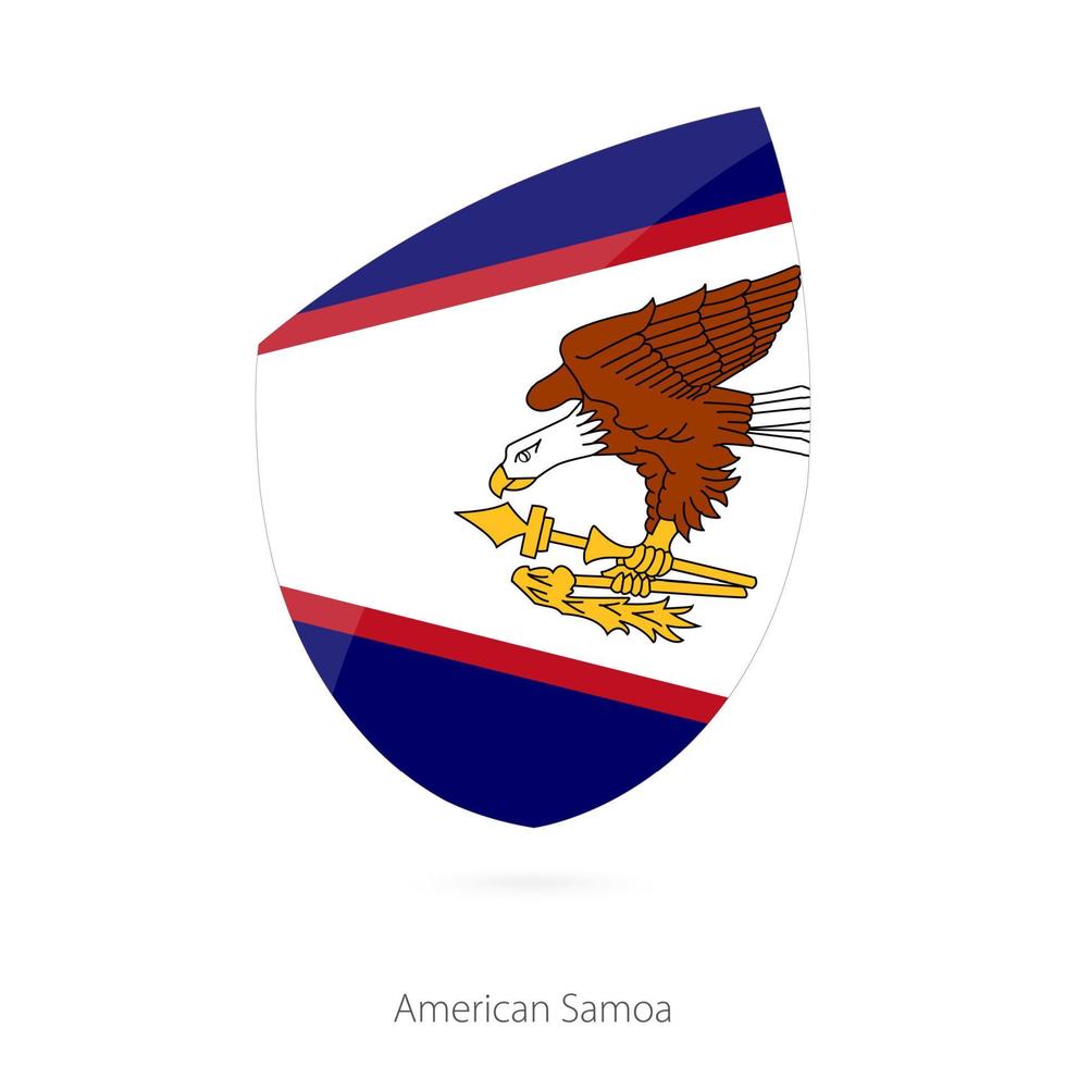 bandera de samoa americana. vector