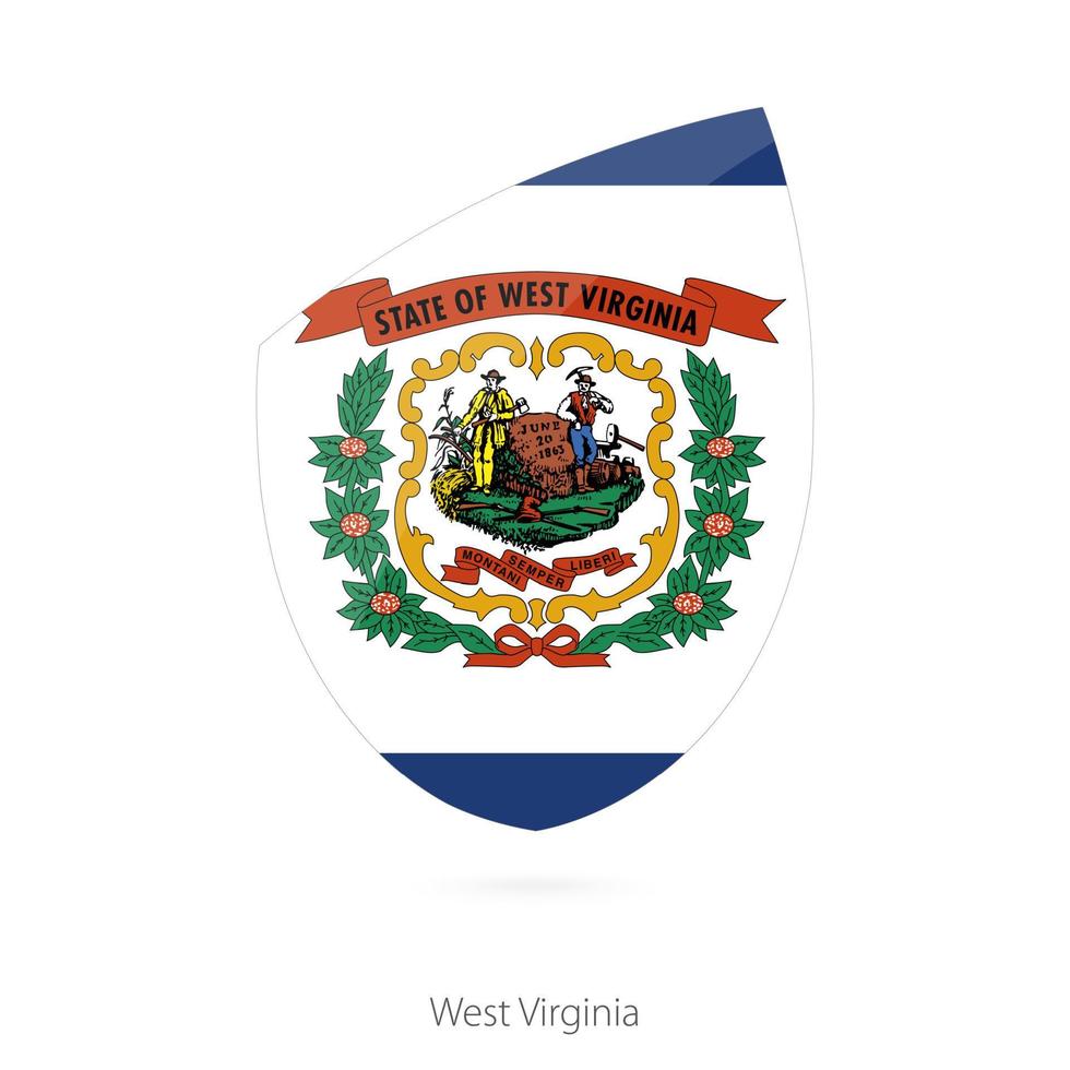 Flag of West Virginia. vector