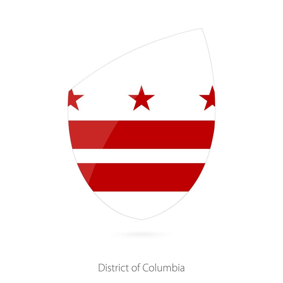 bandera del distrito de colombia. vector