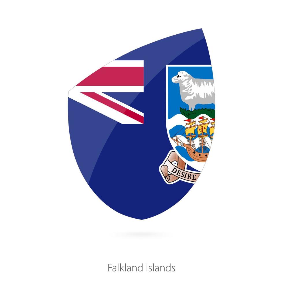 bandera de las islas malvinas. vector