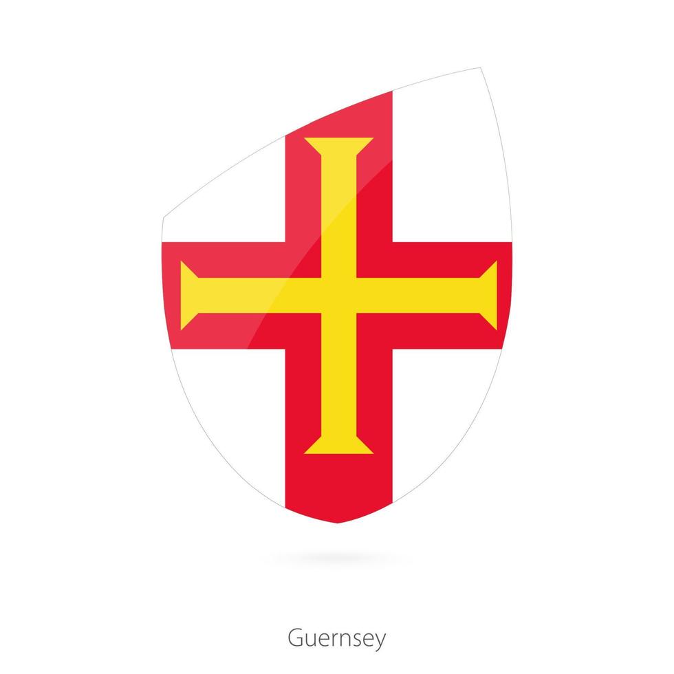 Flag of Guernsey. vector