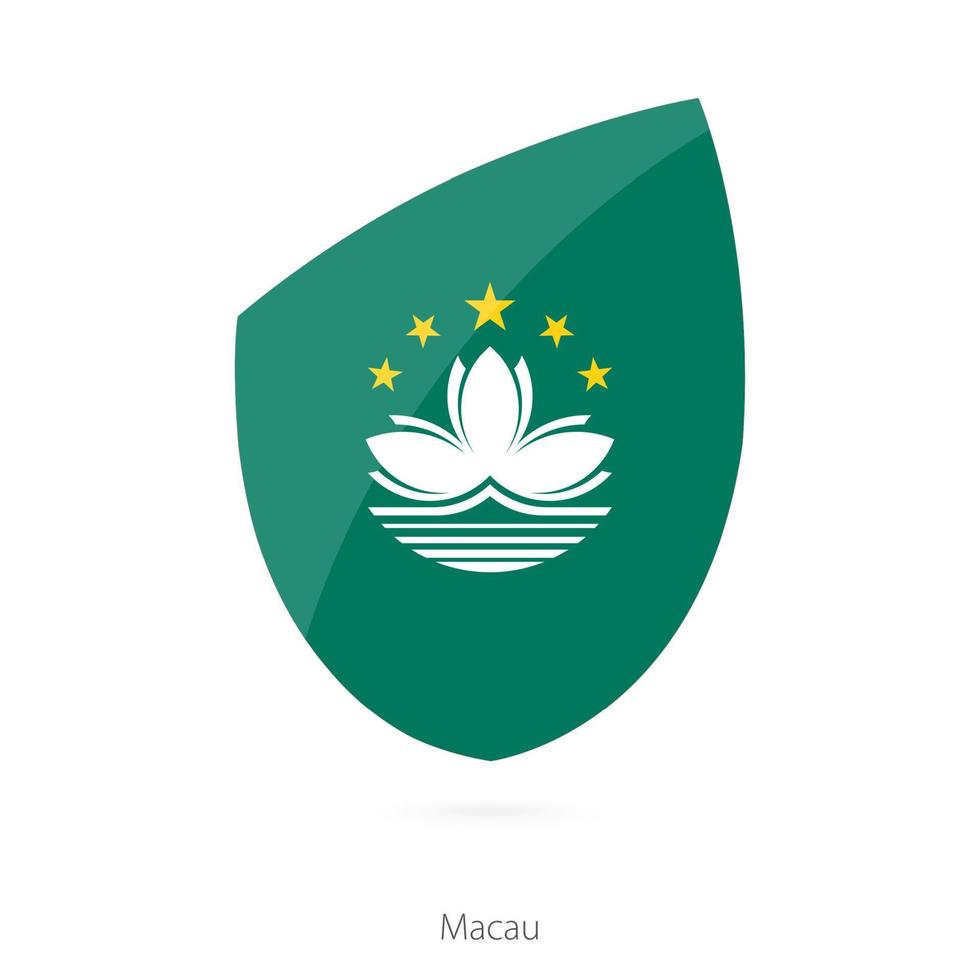 bandera de macao. vector