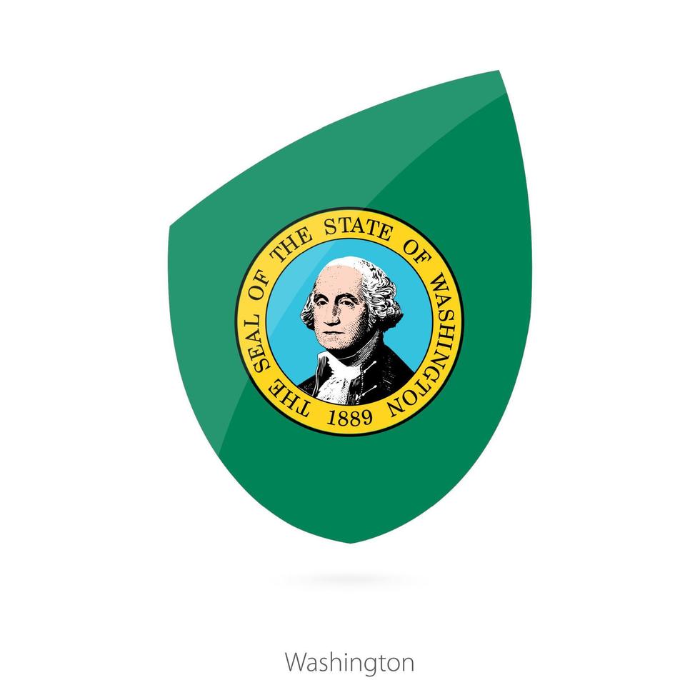 Flag of Washington. vector