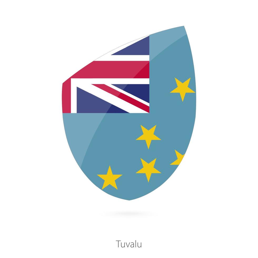 bandera de tuvalu. vector