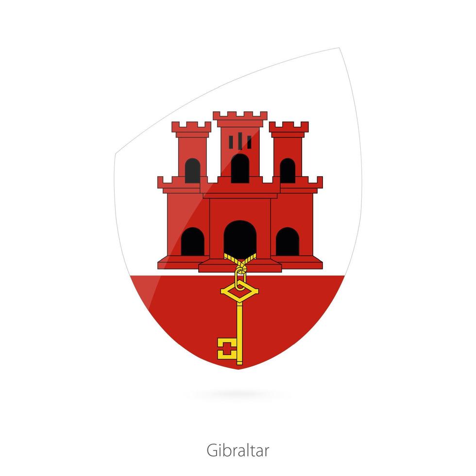 Flag of Gibraltar. vector