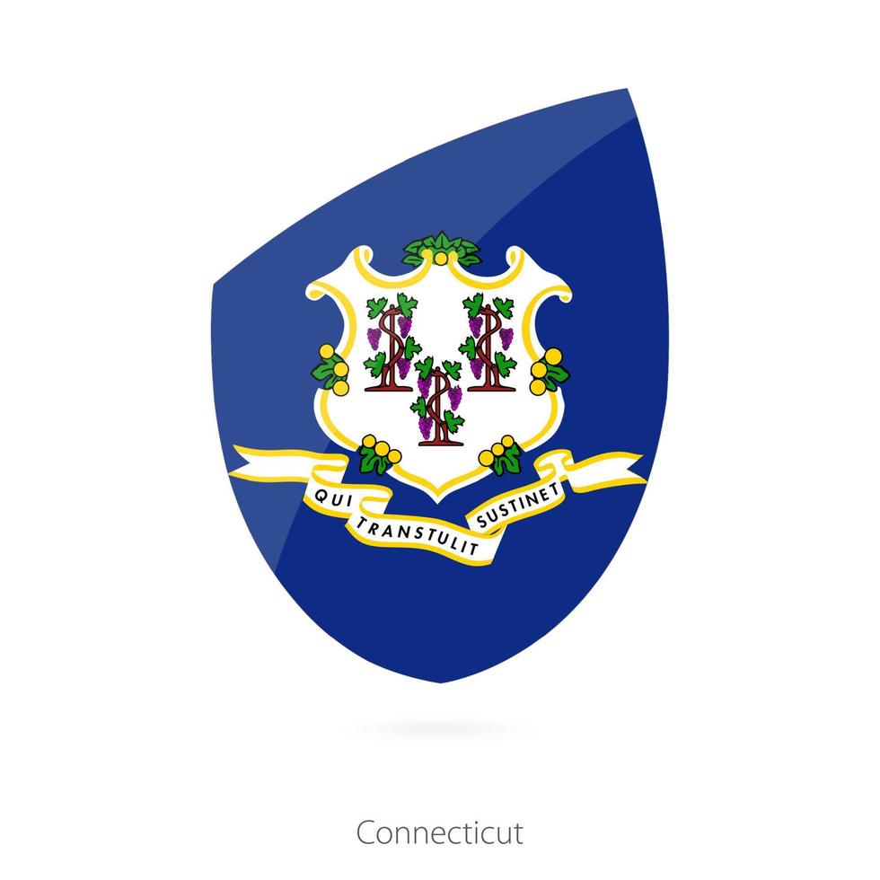 bandera de connecticut. vector