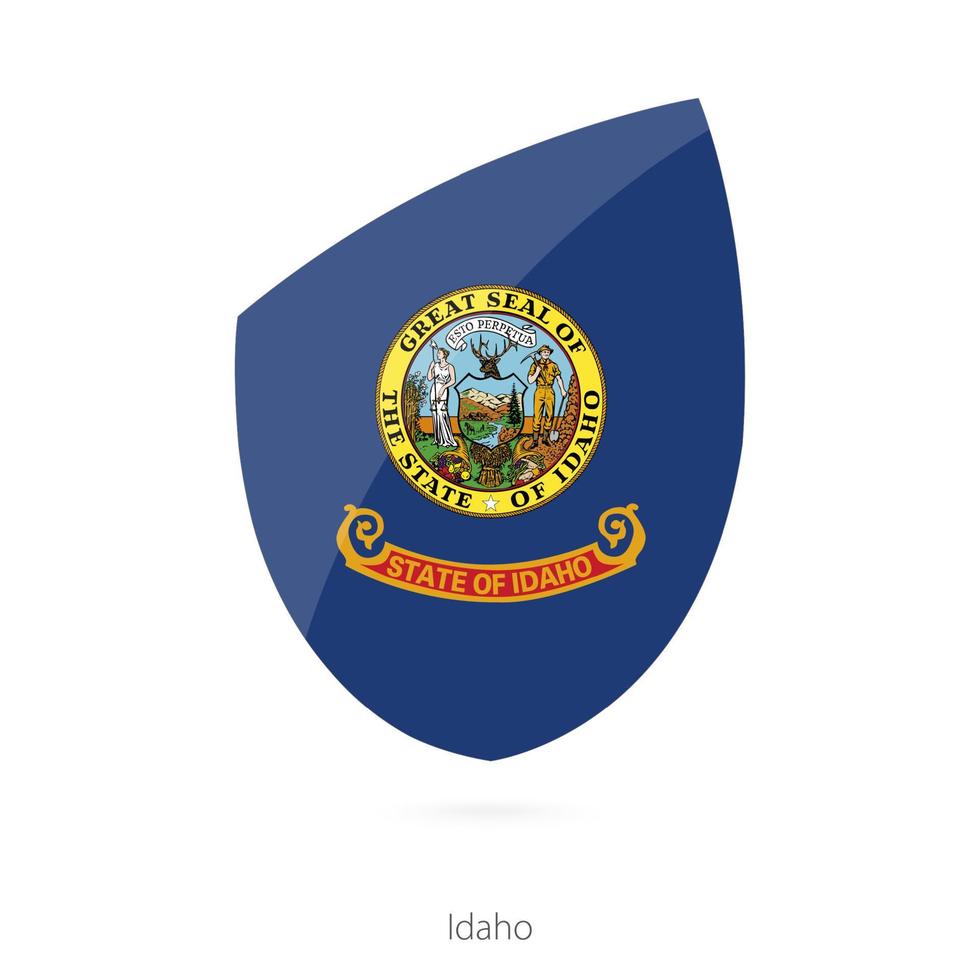 Flag of Idaho. vector