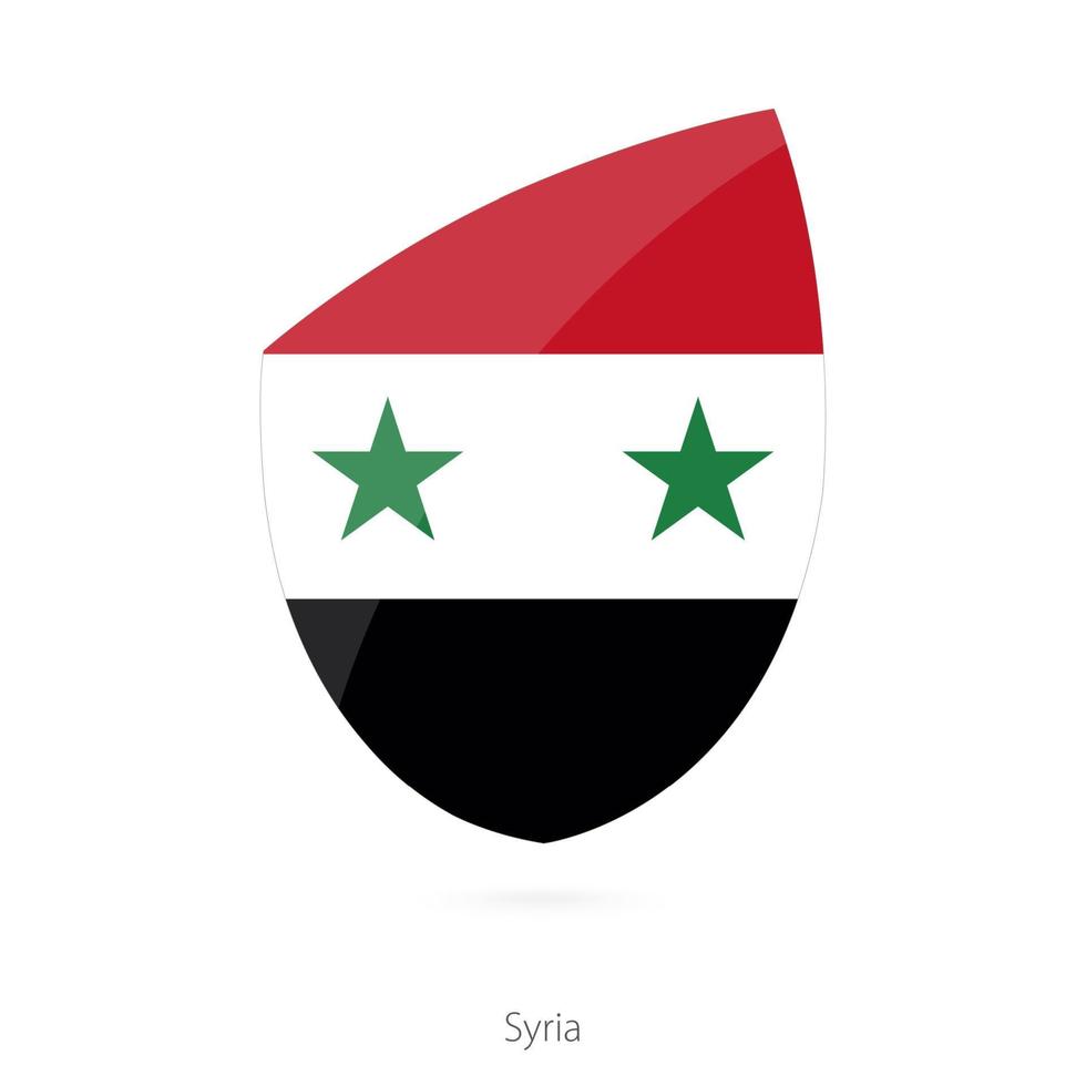 bandera de siria. vector