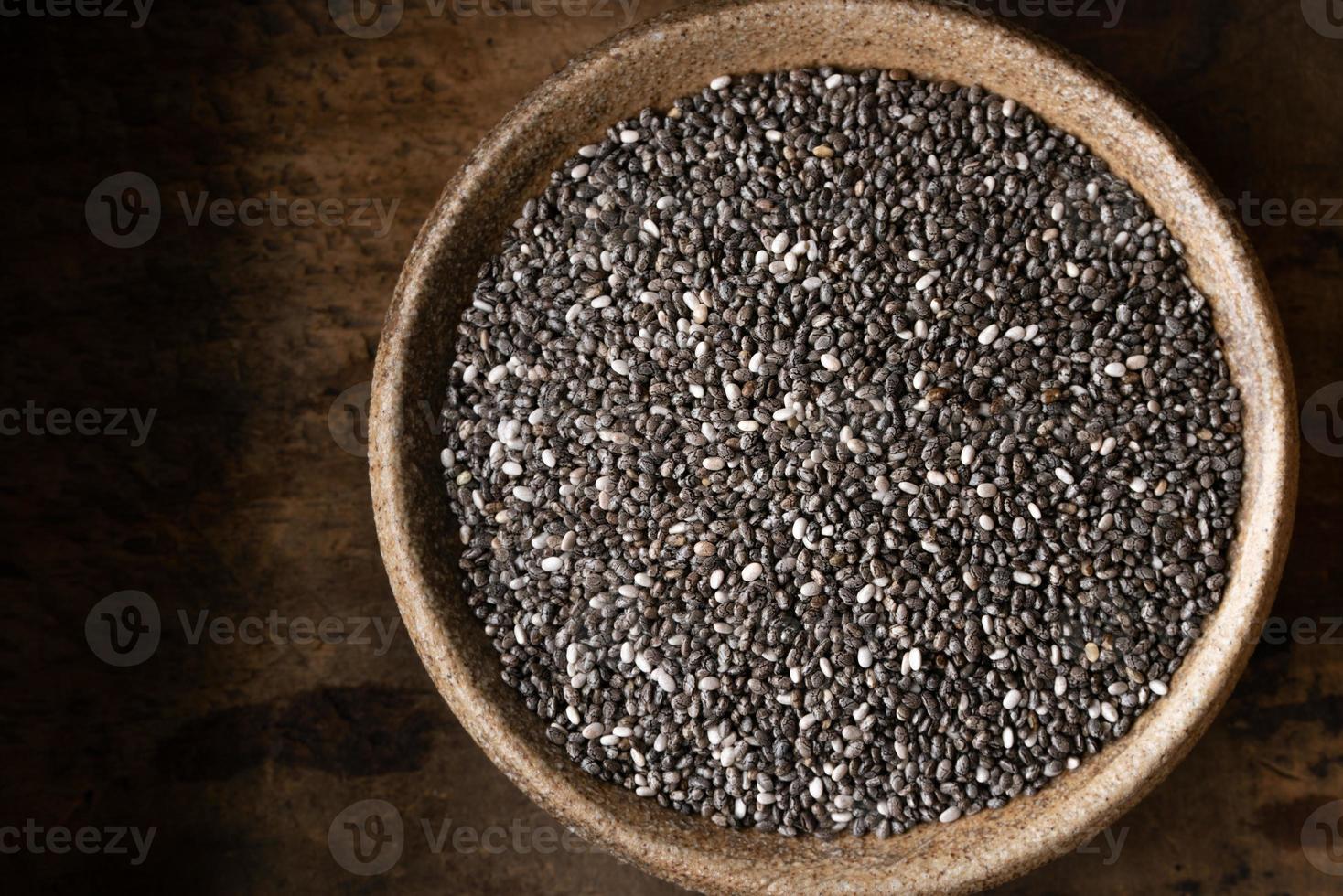 Chia Seeds in a Bowl photo